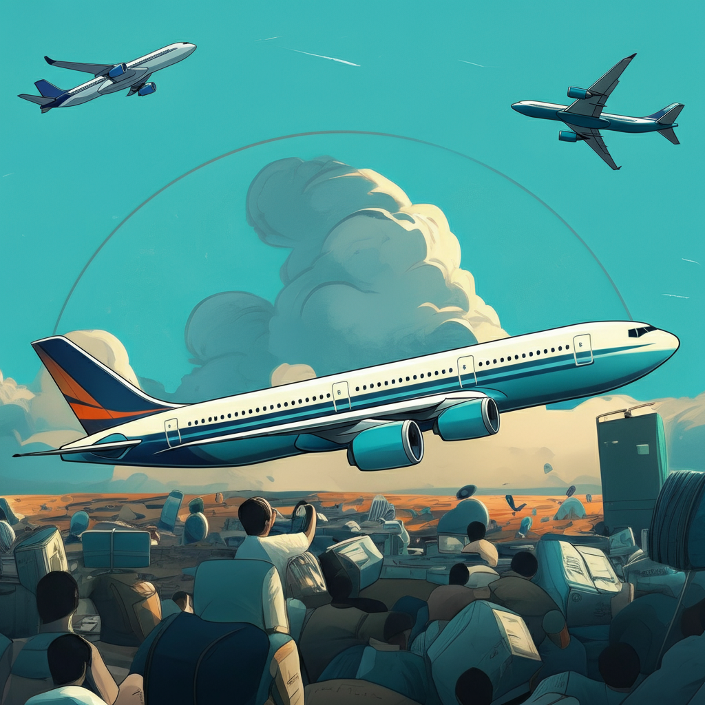 illustration that represents: Como remarcar sua passagem aérea no Brasil após perder um voo: um guia